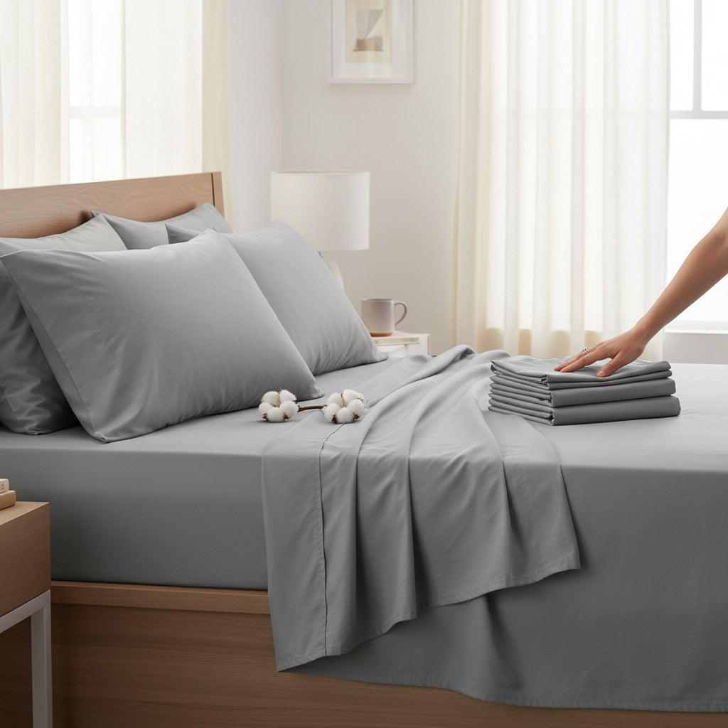 Deluxe Sheet Set – Dove Grey